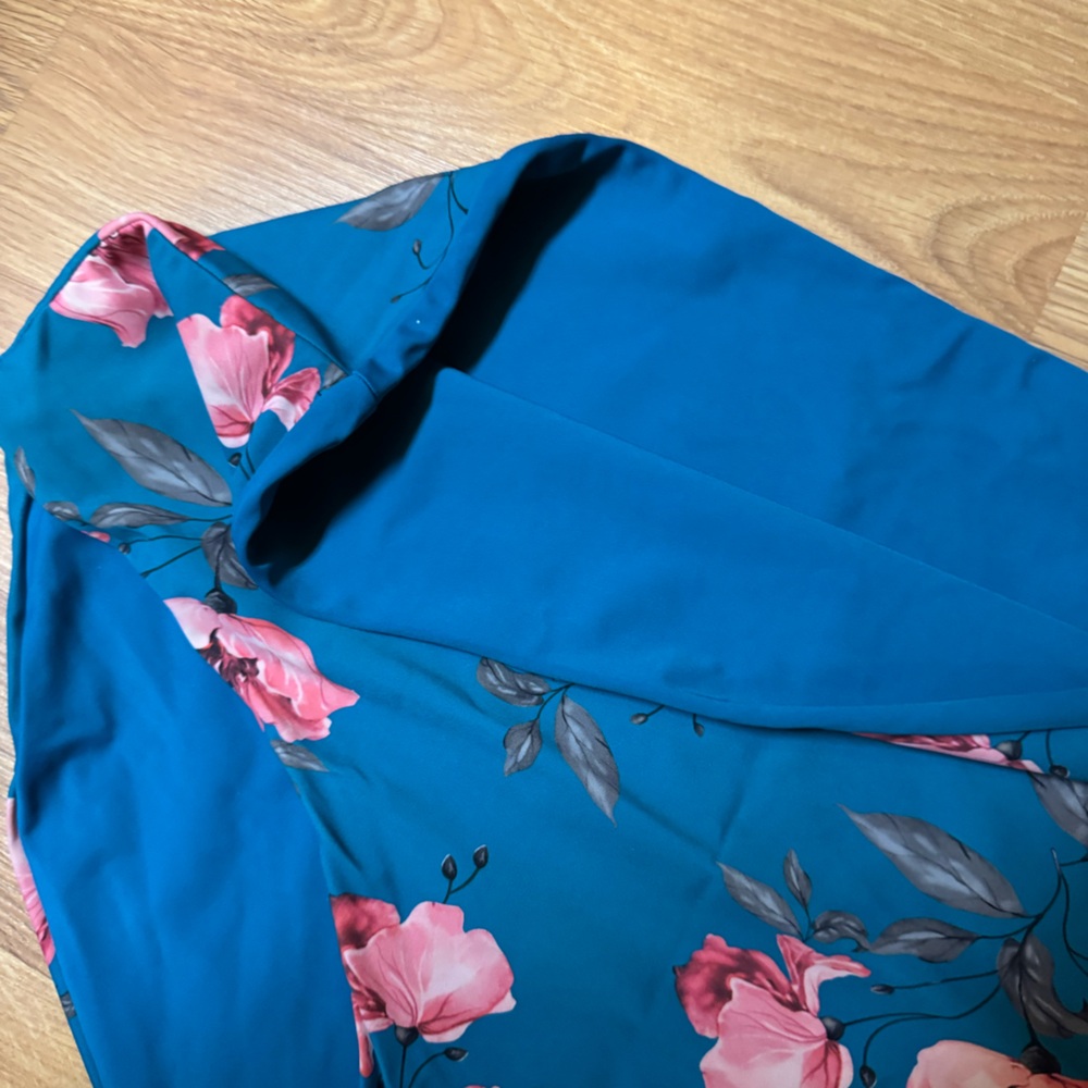 Floral‎ Pink and Blue Swimsuit Coral Reef 3XL - Picture 4 of 10